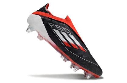 Chuteira Adidas F50 X Laceless Campo SG - Preto/Vermelho