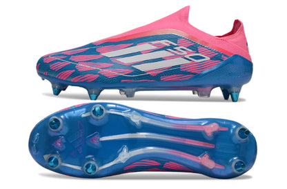 Chuteira Adidas F50 X Laceless Campo SG - Rosa/Azul