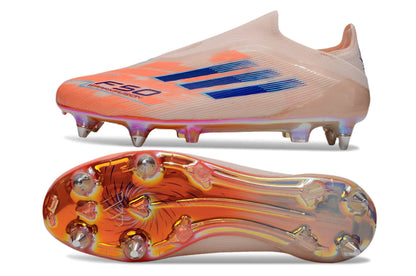 Chuteira Adidas F50 X Laceless Campo SG - Rosa/Laranja