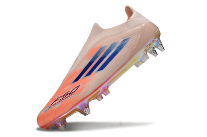 Chuteira Adidas F50 X Laceless Campo SG - Rosa/Laranja