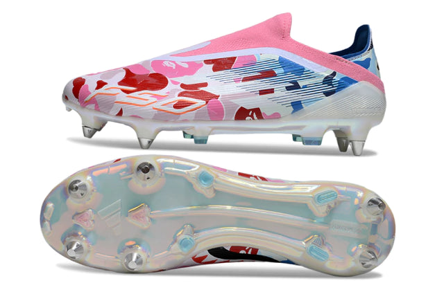 Chuteira Adidas F50 X Laceless Campo SG - Rosa