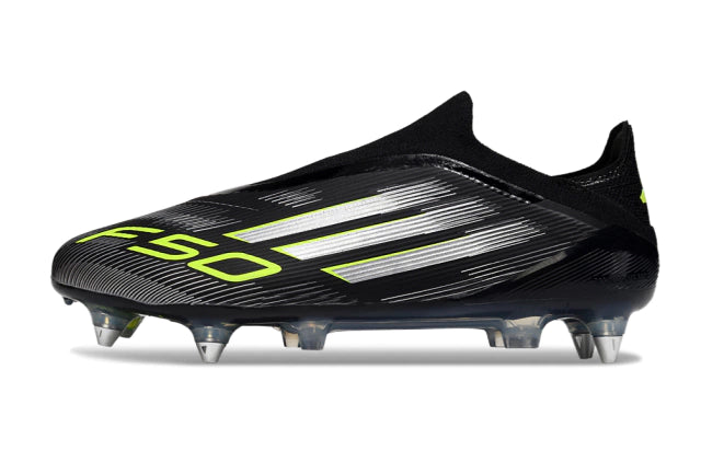 Chuteira Adidas F50 X Laceless Campo SG - Verde/Preto