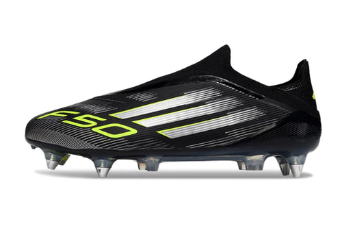Chuteira Adidas F50 X Laceless Campo SG - Verde/Preto