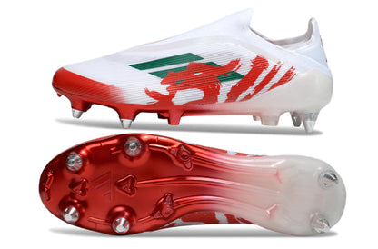 Chuteira Adidas F50 X Laceless Campo SG - Vermelho/Branco