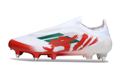 Chuteira Adidas F50 X Laceless Campo SG - Vermelho/Branco