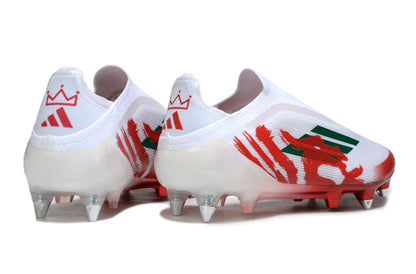 Chuteira Adidas F50 X Laceless Campo SG - Vermelho/Branco