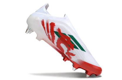Chuteira Adidas F50 X Laceless Campo SG - Vermelho/Branco