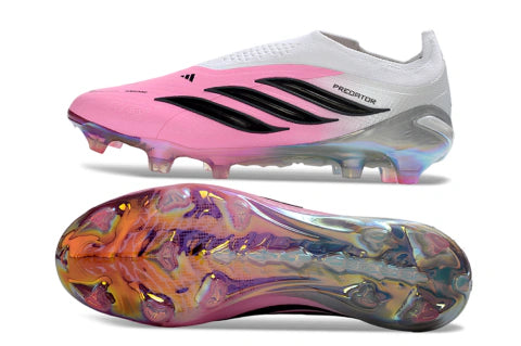 Chuteira Adidas Predator Laceless 26 Elite FG - Rosa