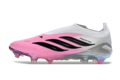 Chuteira Adidas Predator Laceless 26 Elite FG - Rosa