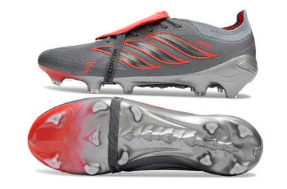 Chuteira Adidas Predator Tongue 26 Elite FG - Cinza
