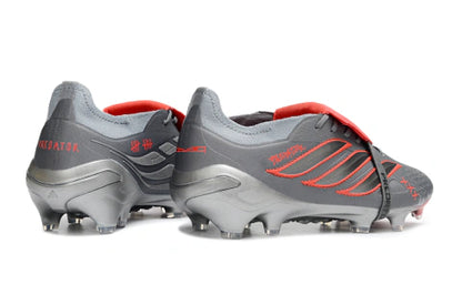 Chuteira Adidas Predator Tongue 26 Elite FG - Cinza