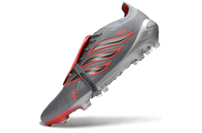 Chuteira Adidas Predator Tongue 26 Elite FG - Cinza