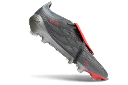 Chuteira Adidas Predator Tongue 26 Elite FG - Cinza