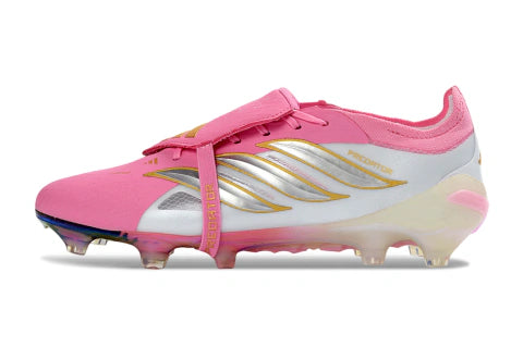 Chuteira Adidas Predator Tongue 26 Elite FG - Rosa