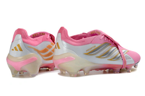 Chuteira Adidas Predator Tongue 26 Elite FG - Rosa