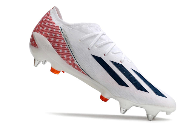 Chuteira Adidas X CrazyFast.1 SG - Bracno/Vermelho