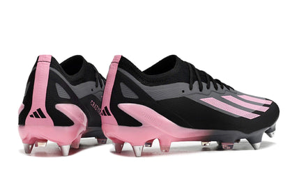 Chuteira Adidas X CrazyFast.1 SG - Preto/Rosa