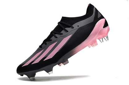Chuteira Adidas X CrazyFast.1 SG - Preto/Rosa