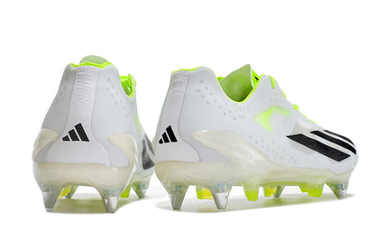 Chuteira Adidas X CrazyFast+ SG - Branco/Verde