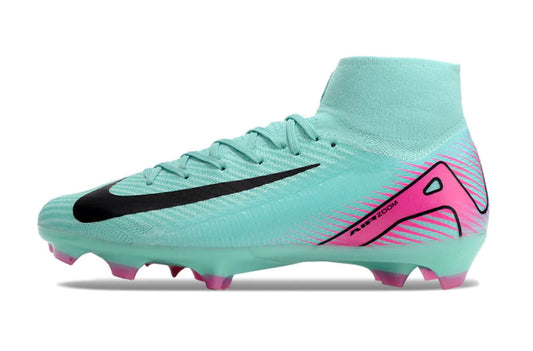 Chuteira Nike Air Zoom Mercurial Superfly 10 Elite Campo - Azul/Rosa