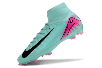 Chuteira Nike Air Zoom Mercurial Superfly 10 Elite Campo - Azul/Rosa