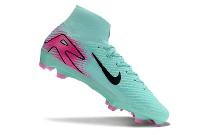 Chuteira Nike Air Zoom Mercurial Superfly 10 Elite Campo - Azul/Rosa