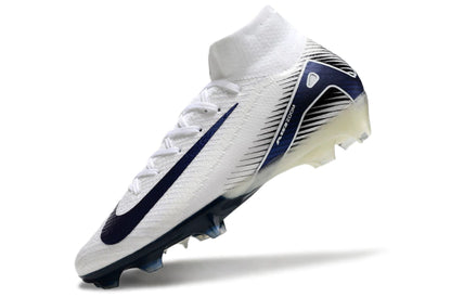 Chuteira Nike Air Zoom Mercurial Superfly 10 Elite Campo - Branco/Azul