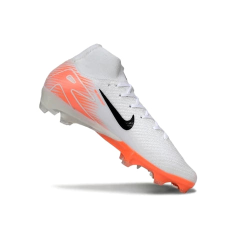 Chuteira Nike Air Zoom Mercurial Superfly 10 Elite Campo - Branco/Laranja