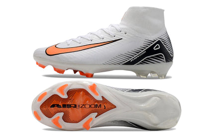 Chuteira Nike Air Zoom Mercurial Superfly 10 Elite Campo - Branco/Laranja