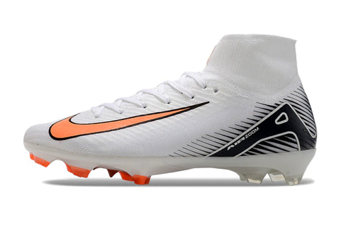 Chuteira Nike Air Zoom Mercurial Superfly 10 Elite Campo - Branco/Laranja