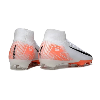 Chuteira Nike Air Zoom Mercurial Superfly 10 Elite Campo - Branco/Laranja