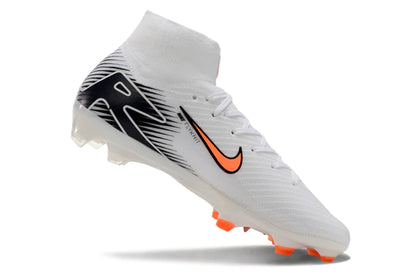 Chuteira Nike Air Zoom Mercurial Superfly 10 Elite Campo - Branco/Laranja
