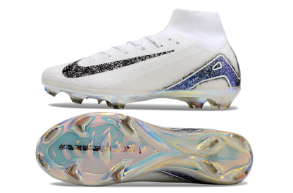 Chuteira Nike Air Zoom Mercurial Superfly 10 Elite Campo - Branco/Preto
