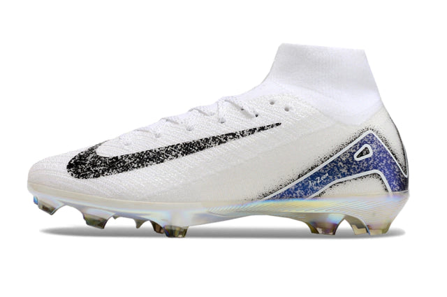 Chuteira Nike Air Zoom Mercurial Superfly 10 Elite Campo - Branco/Preto