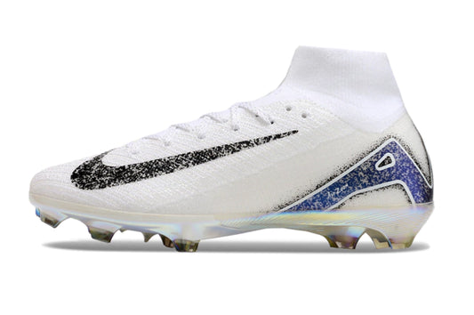 Chuteira Nike Air Zoom Mercurial Superfly 10 Elite Campo - Branco/Preto