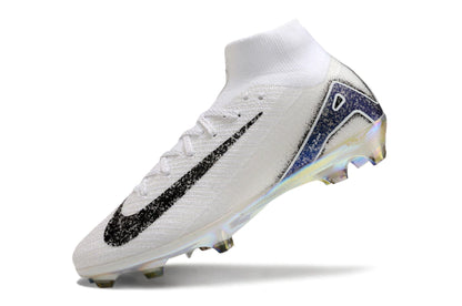 Chuteira Nike Air Zoom Mercurial Superfly 10 Elite Campo - Branco/Preto