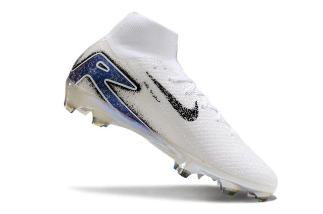 Chuteira Nike Air Zoom Mercurial Superfly 10 Elite Campo - Branco/Preto