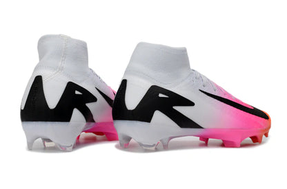 Chuteira Nike Air Zoom Mercurial Superfly 10 Elite Campo - Branco/Rosa