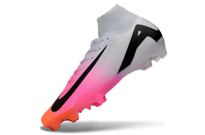 Chuteira Nike Air Zoom Mercurial Superfly 10 Elite Campo - Branco/Rosa