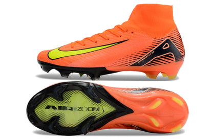 Chuteira Nike Air Zoom Mercurial Superfly 10 Elite Campo - Laranja/Amarelo