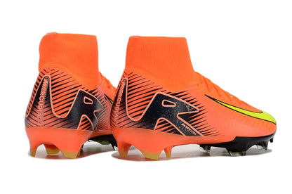 Chuteira Nike Air Zoom Mercurial Superfly 10 Elite Campo - Laranja/Amarelo