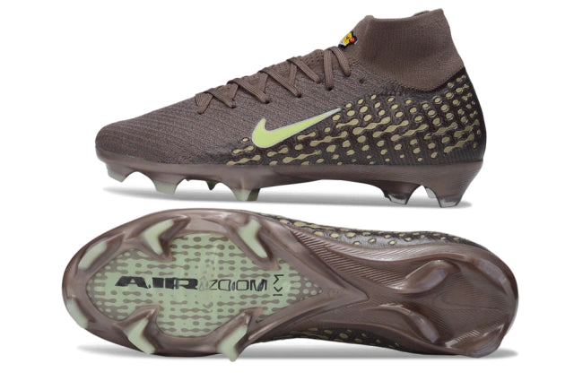 Chuteira Nike Air Zoom Mercurial Superfly 10 Elite Campo - Marrom
