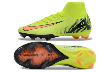 Chuteira Nike Air Zoom Mercurial Superfly 10 Elite Campo - Verde/Laranja