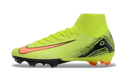 Chuteira Nike Air Zoom Mercurial Superfly 10 Elite Campo - Verde/Laranja