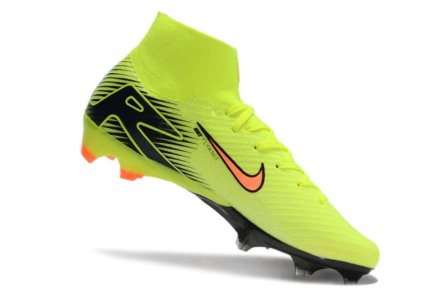 Chuteira Nike Air Zoom Mercurial Superfly 10 Elite Campo - Verde/Laranja