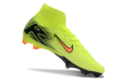 Chuteira Nike Air Zoom Mercurial Superfly 10 Elite Campo - Verde/Laranja