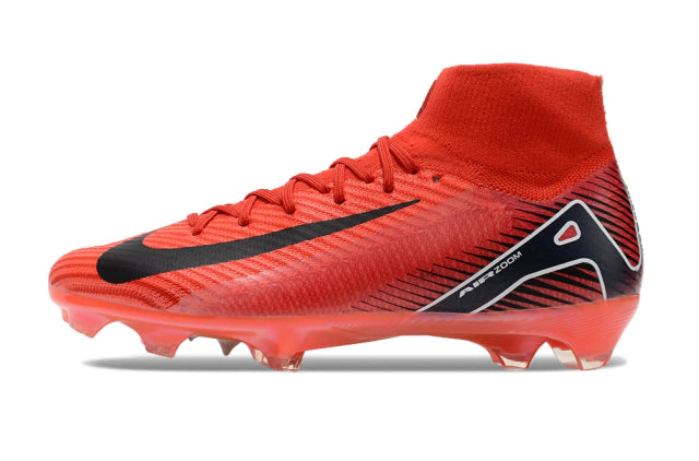 Chuteira Nike Air Zoom Mercurial Superfly 10 Elite Campo - Vermelho/Preto