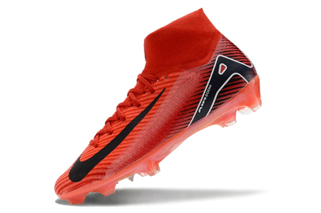 Chuteira Nike Air Zoom Mercurial Superfly 10 Elite Campo - Vermelho/Preto