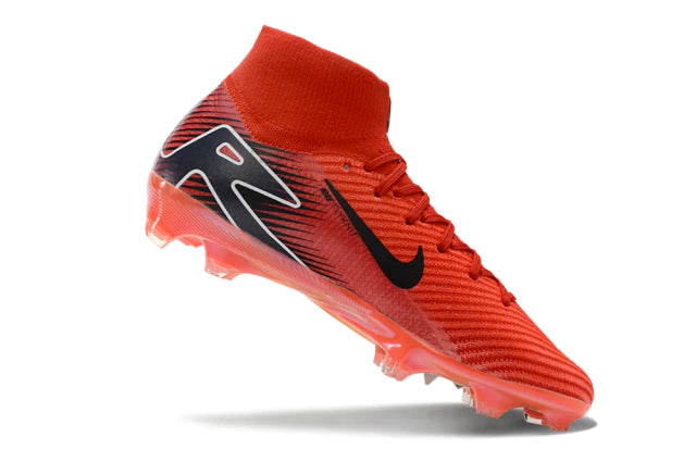 Chuteira Nike Air Zoom Mercurial Superfly 10 Elite Campo - Vermelho/Preto