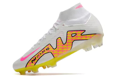 Chuteira Nike Air Zoom Mercurial Superfly 9 Elite - Branco/Amarelo